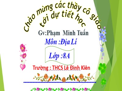 Bài giảng Ngữ văn Lớp 8 - Bài 13: Đọc hiểu Bài toán dân số - Phạm Minh Tuấn
