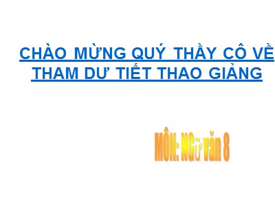 Bài giảng Ngữ văn Lớp 8 - Bài 13: Tiếng việt Dấu ngoặc đơn và dấu hai chấm - Trường THCS Quang Trung