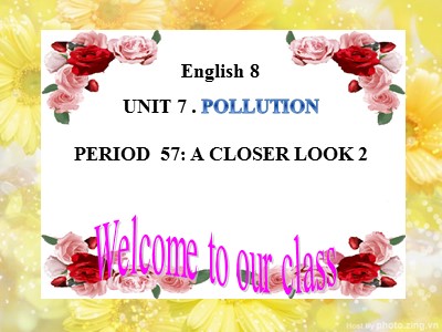 Bài giảng Tiếng anh Lớp 8 - Unit 7, Lesson 2: A Closer Look 1