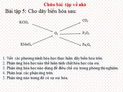 Bài giảng Hóa học Lớp 8 - Chương 5: Hiđro-Nước - Chủ đề: Hiđro