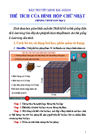 Giáo án Hình học Lớp 8 - Thể tích của hình hộp chữ nhật - Đỗ Đức Thắng