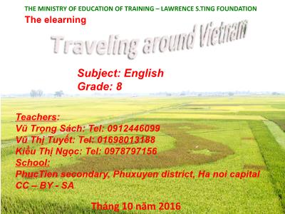 Bài giảng Tiếng Anh Lớp 8 - Unit 11: Travelling around Viet Nam - Lesson 1: Getting started