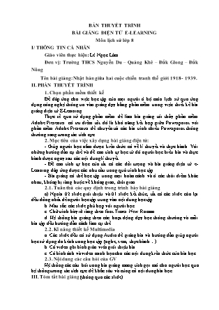 Bài thuyết trình Lịch sử Lớp 8 - Nhật bản giữa hai cuộc chiến tranh thế giới 1918-1939 - Lê Ngọc Lâm