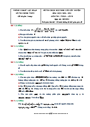Đề thi chọn học sinh giỏi cấp huyện môn Toán Lớp 8 - Năm học 2020-2021 - Phòng GD&ĐT Lục Ngạn (Có đáp án)