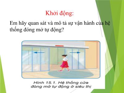 Bài giảng Công nghệ 8 (Kết nối tri thức với cuộc sống) - Bài 15: Cảm biến và mô đun cảm biến - Hoàng Huyền Trang