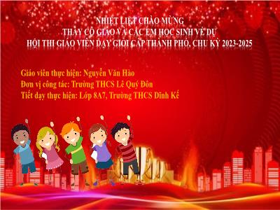 Bài giảng Lịch sử và Địa lí 8 (Kết nối tri thức với cuộc sống) - Tiết 14, Bài 8: Phong trào Tây Sơn (Tiết 2) - Nguyễn Văn Hào