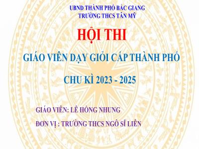 Bài giảng Ngữ văn 8 (Kết nối tri thức với cuộc sống) - Tiết 33: Thực hành tiếng Việt: Phương tiện giao tiếp phi ngôn ngữ - Lê Hồng Nhung